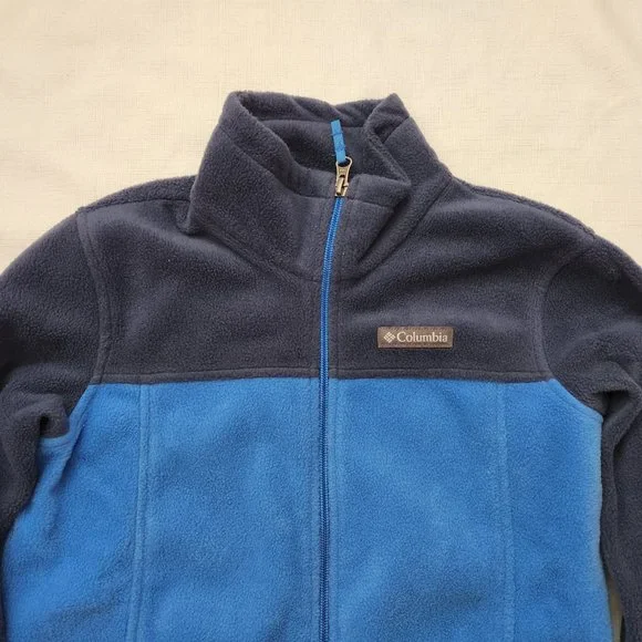 Columbia Fleece Jacket Blue/Navy Kids (M 10/12) - Picture 2 of 14